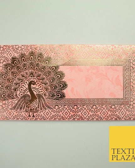 10 x Peacock Shagun Envelope Money Gift Cash Wallets Salami Eid Diwali Wedding