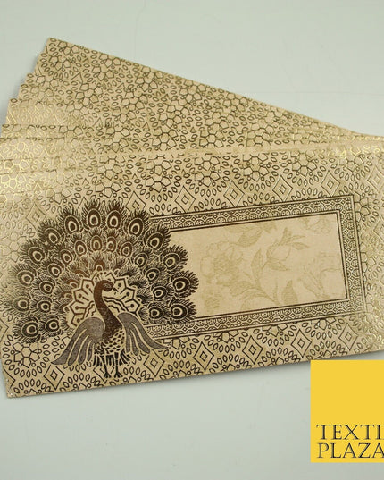 10 x Peacock Shagun Envelope Money Gift Cash Wallets Salami Eid Diwali Wedding
