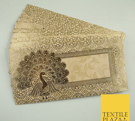 10 x Peacock Shagun Envelope Money Gift Cash Wallets Salami Eid Diwali Wedding