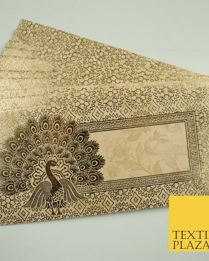 10 x Peacock Shagun Envelope Money Gift Cash Wallets Salami Eid Diwali Wedding