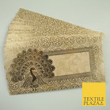 10 x Peacock Shagun Envelope Money Gift Cash Wallets Salami Eid Diwali Wedding