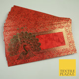 10 x Peacock Shagun Envelope Money Gift Cash Wallets Salami Eid Diwali Wedding