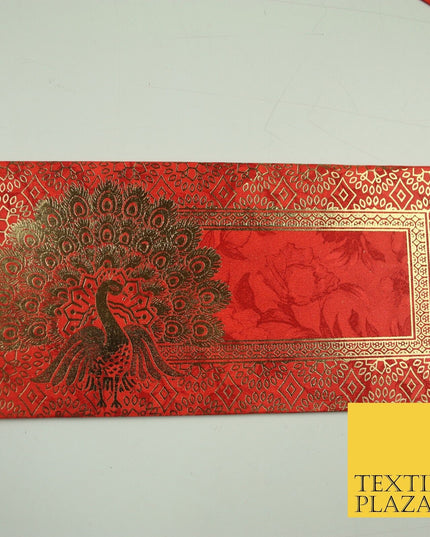 10 x Peacock Shagun Envelope Money Gift Cash Wallets Salami Eid Diwali Wedding