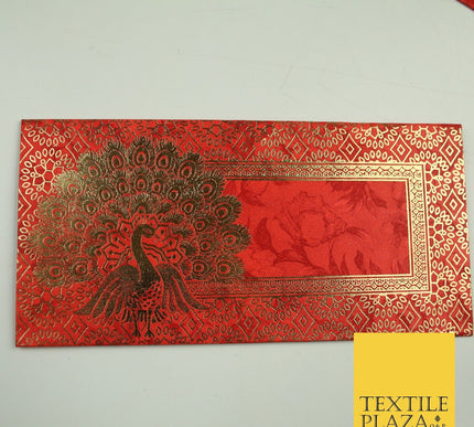 10 x Peacock Shagun Envelope Money Gift Cash Wallets Salami Eid Diwali Wedding