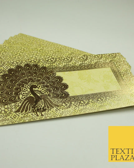 10 x Peacock Shagun Envelope Money Gift Cash Wallets Salami Eid Diwali Wedding