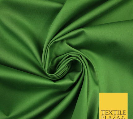 Green Premium Plain COTTON Sateen Dress Fabric Suits Shirts Trousers 59" 8230