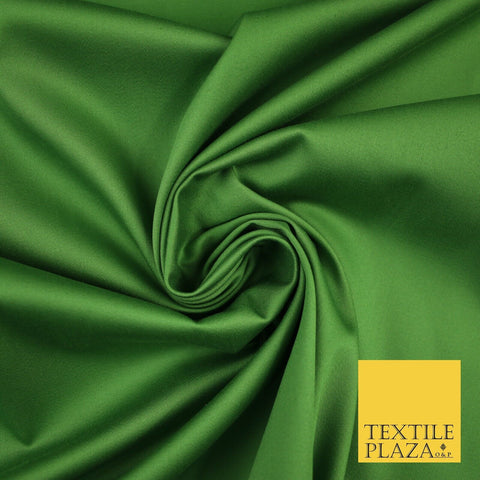 Green Premium Plain COTTON Sateen Dress Fabric Suits Shirts Trousers 59" 8230