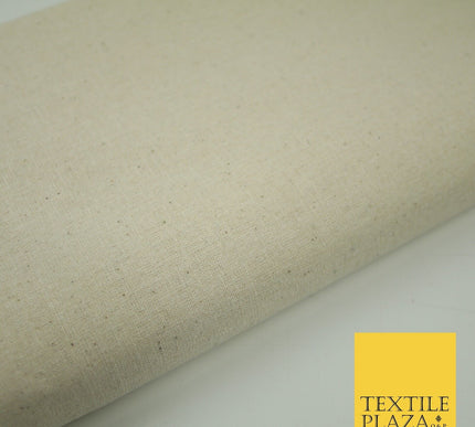 PREMIUM 100%Cotton Natural Beige Medium CALICO Pure Undyed Craft Fabric 63" 8260