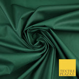 Bottle Green Smooth Crisp Cotton Blend Fabric Dress Shirt Material 60" 8258