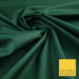 Bottle Green Smooth Crisp Cotton Blend Fabric Dress Shirt Material 60" 8258