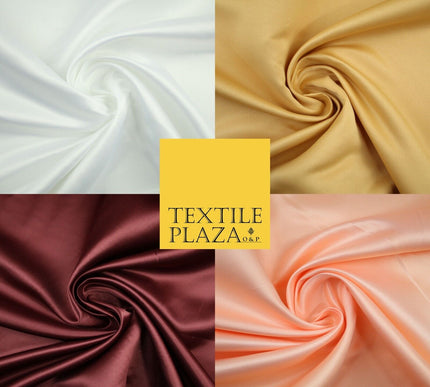 Plain Smooth Matt Duchess Satin Fabric Material Bridal Wedding Dress 58"