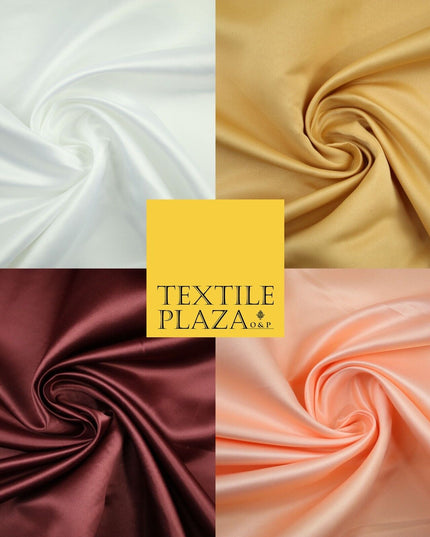Plain Smooth Matt Duchess Satin Fabric Material Bridal Wedding Dress 58"