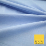Light Denim Blue Soft Slubbed 100% Pure Cotton Fabric Dress Material 44" 8244