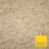 POWDER BLUE PEACH Ornate Bubble 3D Floral Textured Brocade Jacquard Dress Fabric