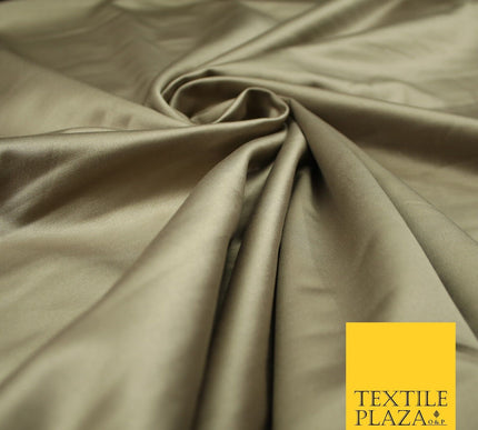 7 COLOURS - Premium Plain Liquid Smooth Sheen Cotton Sateen Dress Fabric 57"