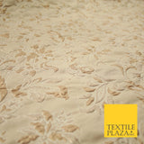 POWDER BLUE PEACH Ornate Bubble 3D Floral Textured Brocade Jacquard Dress Fabric