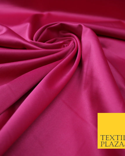7 COLOURS - Premium Plain Liquid Smooth Sheen Cotton Sateen Dress Fabric 57"