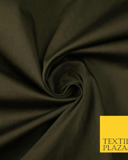 7 COLOURS - Premium Plain Liquid Smooth Sheen Cotton Sateen Dress Fabric 57"