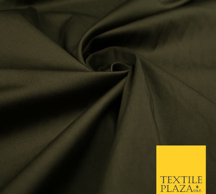 7 COLOURS - Premium Plain Liquid Smooth Sheen Cotton Sateen Dress Fabric 57"