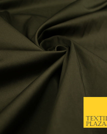7 COLOURS - Premium Plain Liquid Smooth Sheen Cotton Sateen Dress Fabric 57"