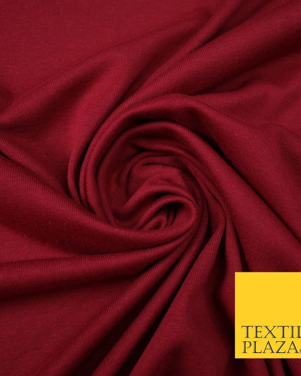 LIGHT MAROON RED Plain Cotton Jersey Fabric Stretch Knit Dress Fabric 60"   7440