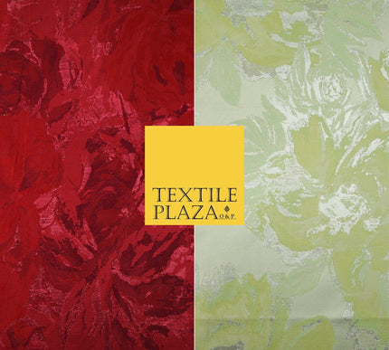 2 COLOURS - Luxury Metallic Oversized Floral Brocade Jacquard Dress Fabric 56"