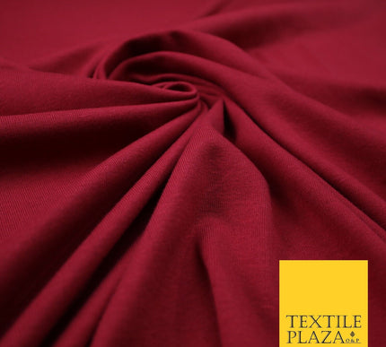 LIGHT MAROON RED Plain Cotton Jersey Fabric Stretch Knit Dress Fabric 60"   7440