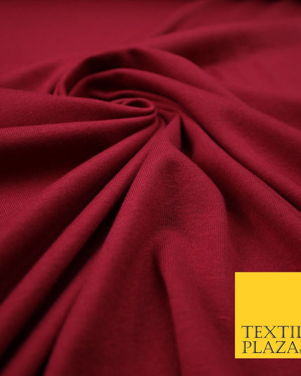 LIGHT MAROON RED Plain Cotton Jersey Fabric Stretch Knit Dress Fabric 60"   7440
