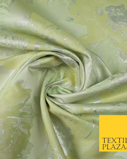 2 COLOURS - Luxury Metallic Oversized Floral Brocade Jacquard Dress Fabric 56"