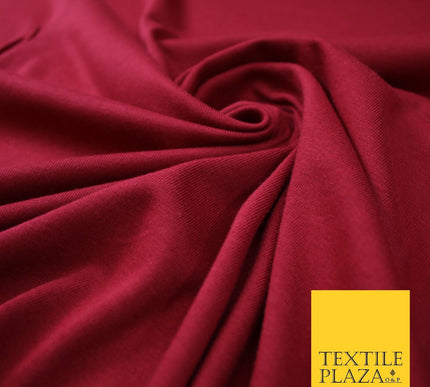 LIGHT MAROON RED Plain Cotton Jersey Fabric Stretch Knit Dress Fabric 60"   7440