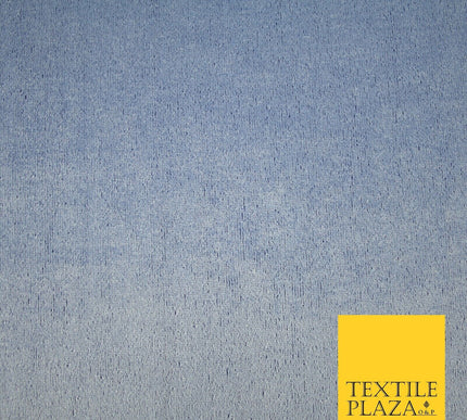 LAVENDER / ROYAL BLUE Soft Two Tone Velvet Velour Fabric Stretch Material 7442