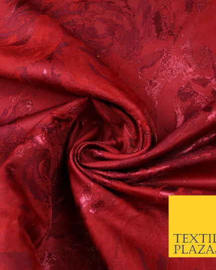 2 COLOURS - Luxury Metallic Oversized Floral Brocade Jacquard Dress Fabric 56"