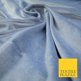 LAVENDER / ROYAL BLUE Soft Two Tone Velvet Velour Fabric Stretch Material 7442