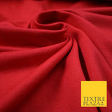 RED Loop Back Cotton Blend Jersey Fabric Sweatshirt Shorts Knit 70" WIDE - 7441