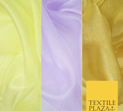 LILAC / LEMON / GOLD Premium Plain Japanese Crystal Organza Veil Wedding Shimmer