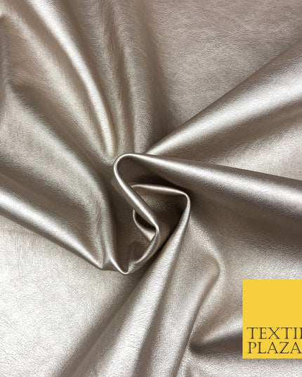 7 COLOURS Premium Quality METALLIC LEATHERETTE Fabric 300gsm Dancewear Craft 55"