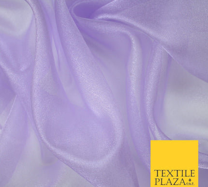 LILAC / LEMON / GOLD Premium Plain Japanese Crystal Organza Veil Wedding Shimmer