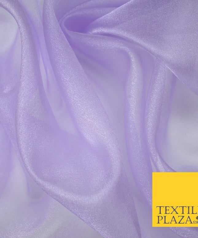 LILAC / LEMON / GOLD Premium Plain Japanese Crystal Organza Veil Wedding Shimmer