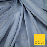 LAVENDER DENIM Soft Textured Velvet Velour Fabric Stretch Material 70" WIDE 7434