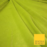 LIME GREEN Soft Textured Velvet Velour Fabric Stretch Material 65" WIDE 7435