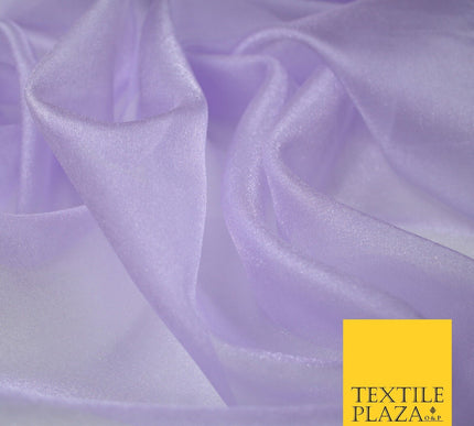 LILAC / LEMON / GOLD Premium Plain Japanese Crystal Organza Veil Wedding Shimmer