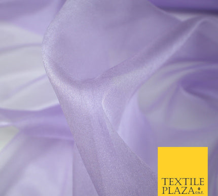 LILAC / LEMON / GOLD Premium Plain Japanese Crystal Organza Veil Wedding Shimmer