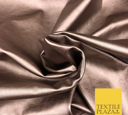7 COLOURS Premium Quality METALLIC LEATHERETTE Fabric 300gsm Dancewear Craft 55"
