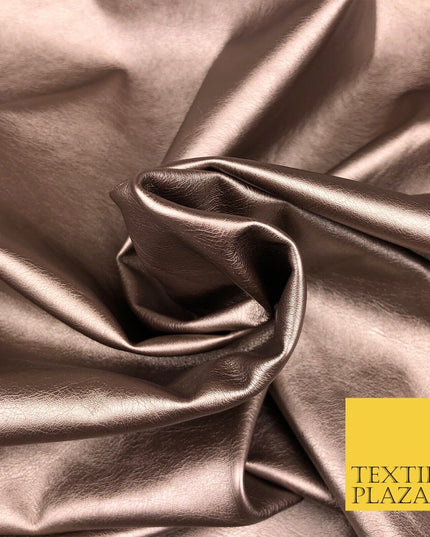 7 COLOURS Premium Quality METALLIC LEATHERETTE Fabric 300gsm Dancewear Craft 55"