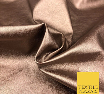 7 COLOURS Premium Quality METALLIC LEATHERETTE Fabric 300gsm Dancewear Craft 55"