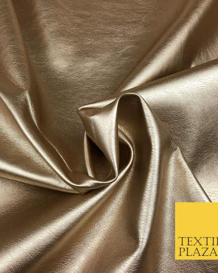 7 COLOURS Premium Quality METALLIC LEATHERETTE Fabric 300gsm Dancewear Craft 55"