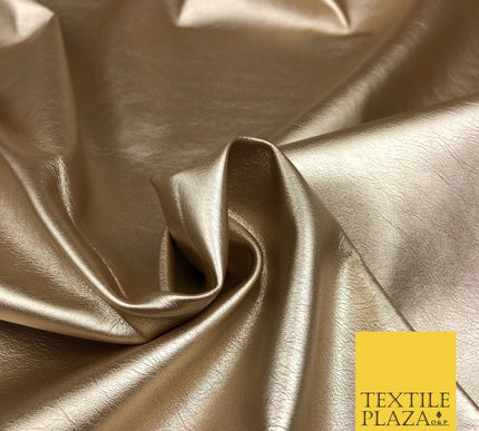 7 COLOURS Premium Quality METALLIC LEATHERETTE Fabric 300gsm Dancewear Craft 55"