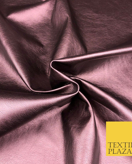 7 COLOURS Premium Quality METALLIC LEATHERETTE Fabric 300gsm Dancewear Craft 55"
