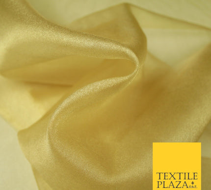 LILAC / LEMON / GOLD Premium Plain Japanese Crystal Organza Veil Wedding Shimmer