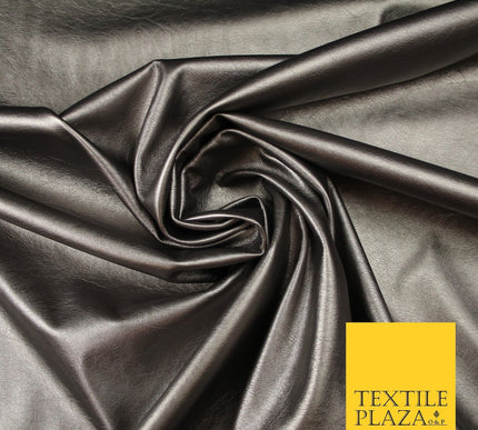 7 COLOURS Premium Quality METALLIC LEATHERETTE Fabric 300gsm Dancewear Craft 55"